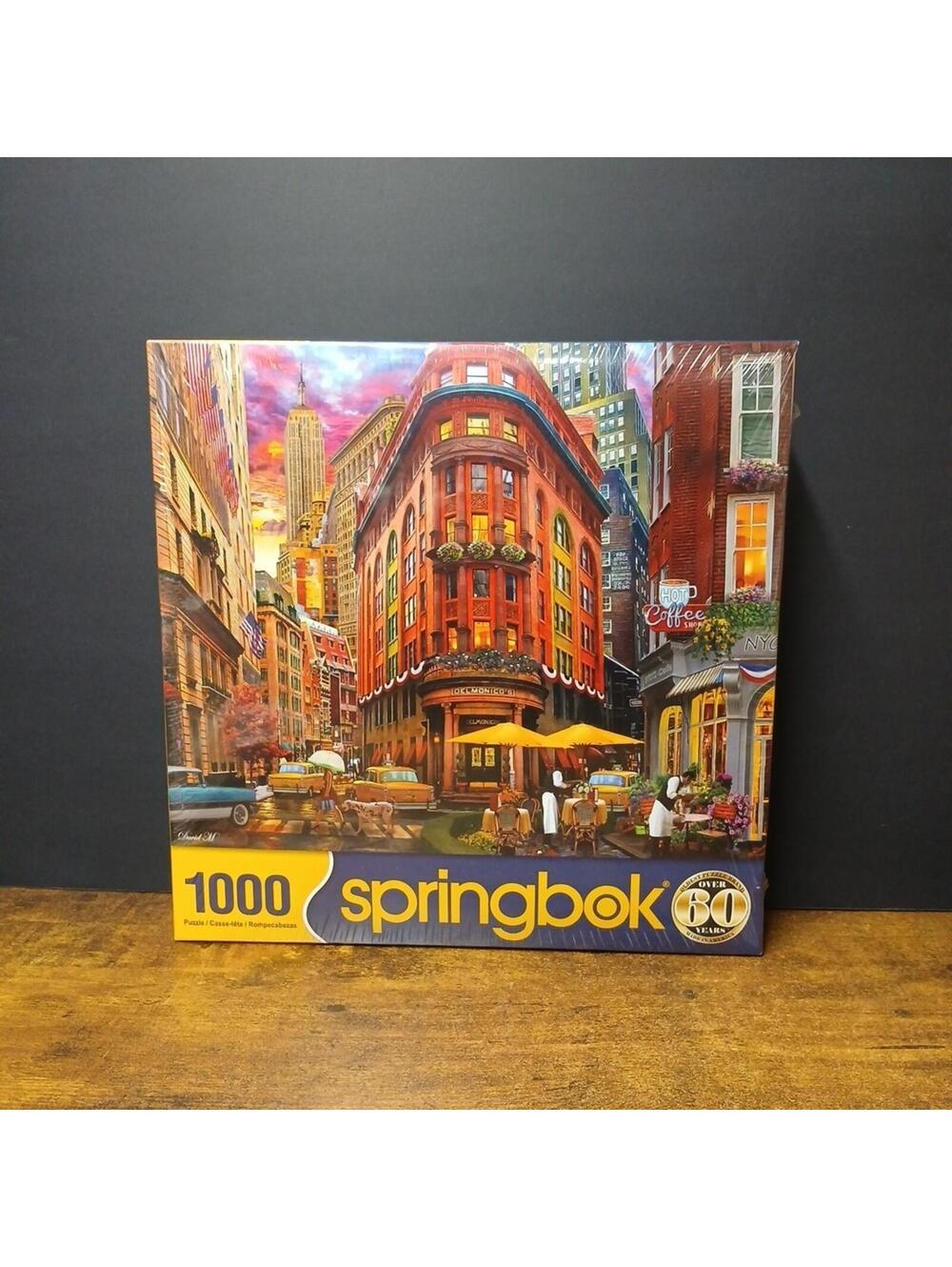 Springbok New York City Street 1000 pc Jigsaw Puzzle NY Buildings